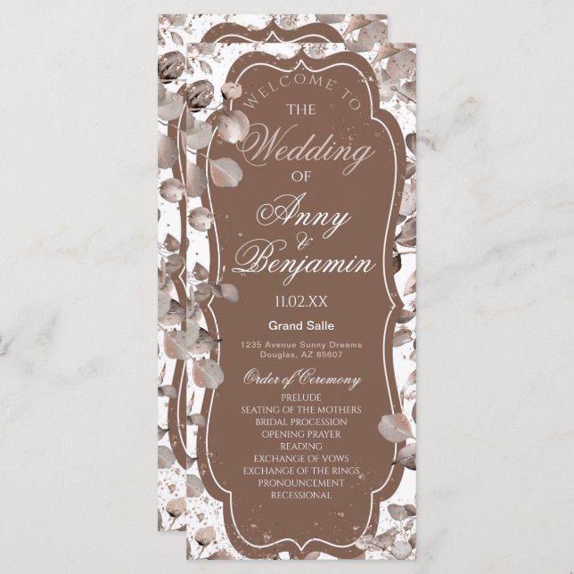 Mocha Mousse Botanical (Fram/baksida)