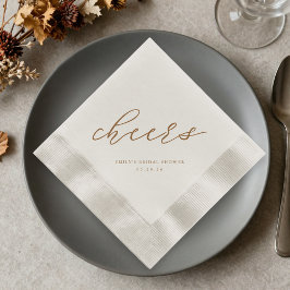 Mocha Mousse Bridal Shower Napkins Pappersservett