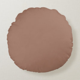 Mocha Mousse Brun Enfärgad Rund Kudde