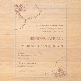 Mocha Mousse Clematis Botanical Formal Bröllop