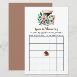 Mocha Mousse "Kärlek is Brewing" Möhippa Bingo