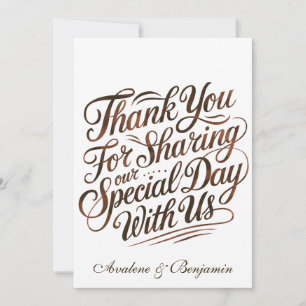 Mocha Mousse Paint Calligraphy Tack Cards Inbjudningar