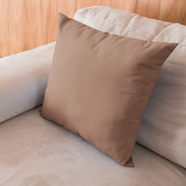 Mocha Mousse Solid Brown Kudde (Skapare uppladdad)