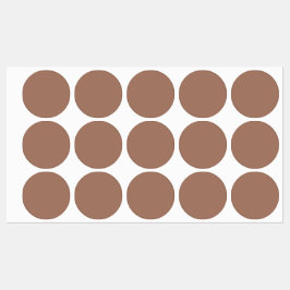 Mocha Mousse Trendig Elegant Solid Färg Klistermärke