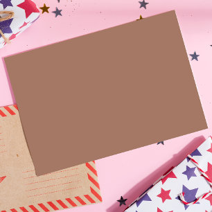 Mocha Mousse Trendig Elegant Solid Färg Vykort