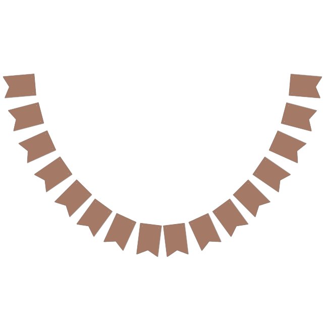 Mocha Mousse Trendigt Elegant Enfärgad  Vimplar (Alla)