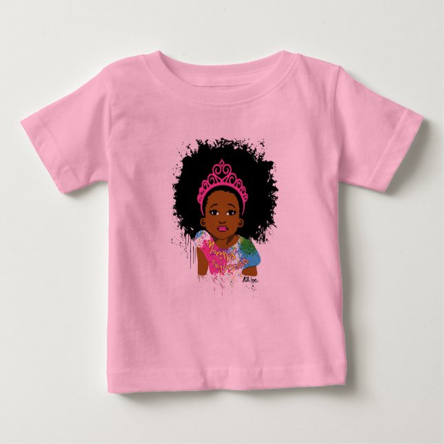 Mocha Princess Baby Tutu T Shirt (Framsida)