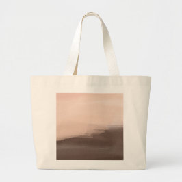 Mocha Watercolor Abstrakt Jumbo Tygkasse