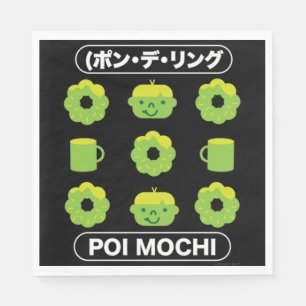 Mochi Donuts Poi Mochi och kaffe Pappersservett