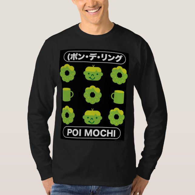 Mochi Donuts Poi Mochi och kaffe T Shirt (Framsida)