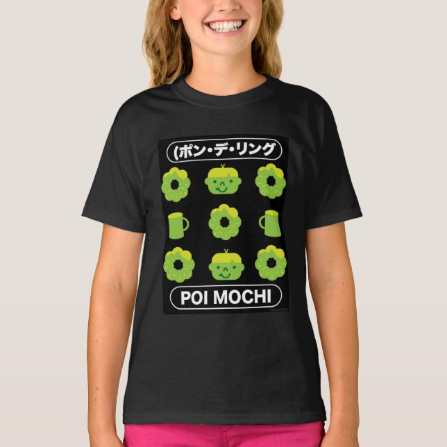 Mochi Donuts Poi Mochi och kaffe T-Shirt (Framsida)