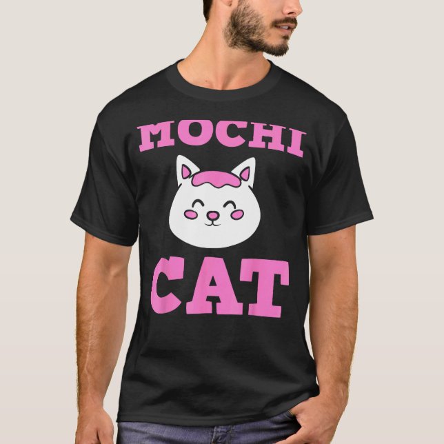 Mochi Katt Katt Älskare T Shirt (Framsida)