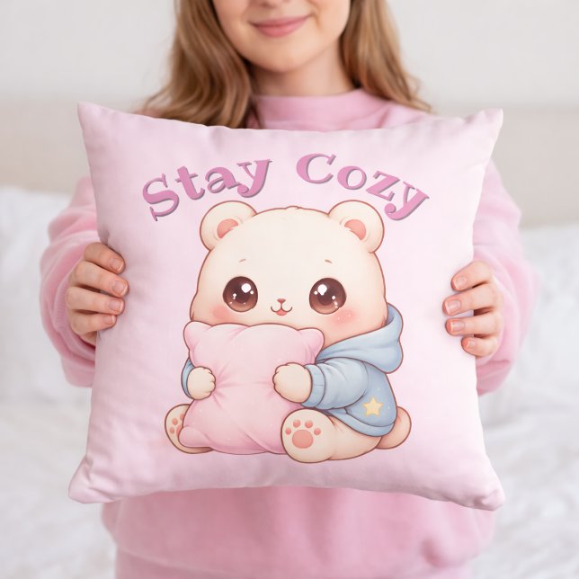 Mochi Knuffbjörn Söt Kawaii Stil Kudde Knuff  (Skapare uppladdad)