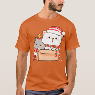 Mochi Mochi Peach Cat Peach och Goma-jul T Shirt