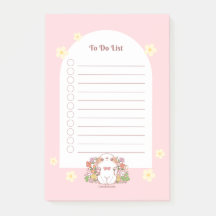 Mochi och Flowers Blooming Springy Rosa Blommigt