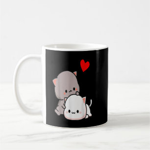 Mochi peach cat goma kärlek, Alla hjärtans dag 202 Kaffemugg