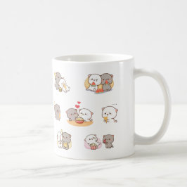mochi peach cat kaffemugg