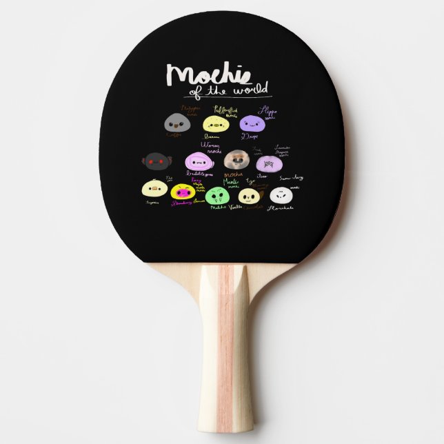 Mochis från hela världen söta roliga pingisracket (Framsidan)