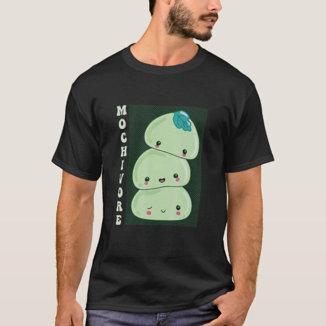 Mochivore Delicious Chewy Ris Sweet Food Mochi T Shirt (Framsida)