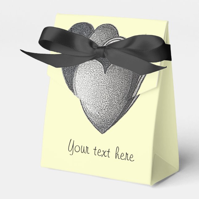 mochrome saker för romantisk födelsedag presentaskar (Framsidan Sidan)