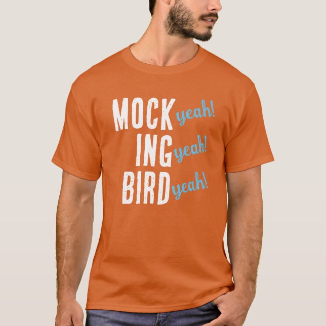 MOCK (ja!) ING (ja!) FÅGEL (ja!) T-Shirt (Framsida)