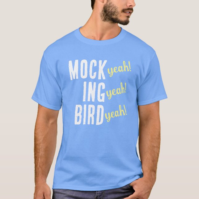 MOCK (ja!) NEJ (ja!) FÅGEL (ja!) T Shirt (Framsida)
