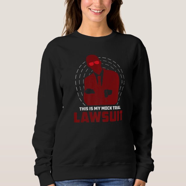 Mock Trial Humor för Law Student Future La T Shirt (Framsida)