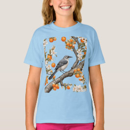 Mockingbird And Florida Orange Blossom T Shirt
