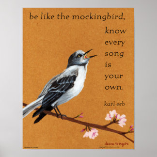 Mockingbird "Know Varje Sång är din egen." Poster