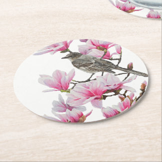 Mockingbird / Magnolias Underlägg Papper Rund