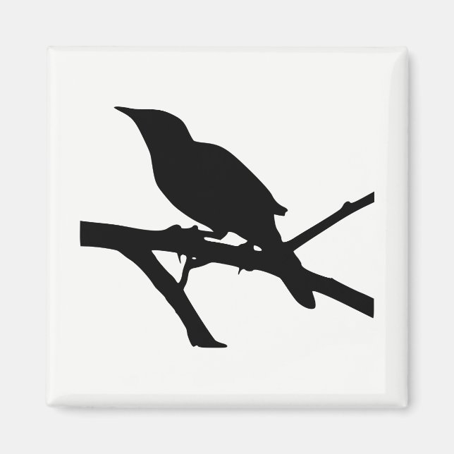 Mockingbird Silhouette Magnet (Framsidan)