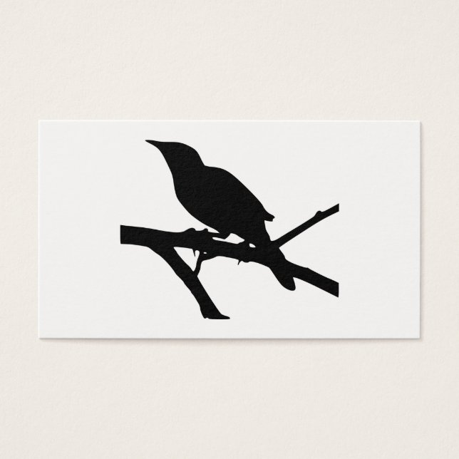 Mockingbird Silhouette Visitkort (Framsidan)