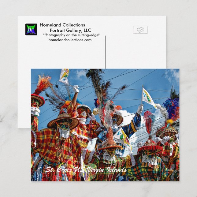 Mocko Jumbies USVI Vykort (Fram/baksida)