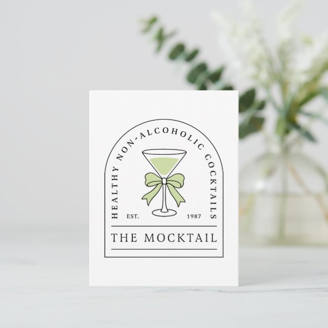 Mocktail, alkoholfri, party vykort (Stående Fram)