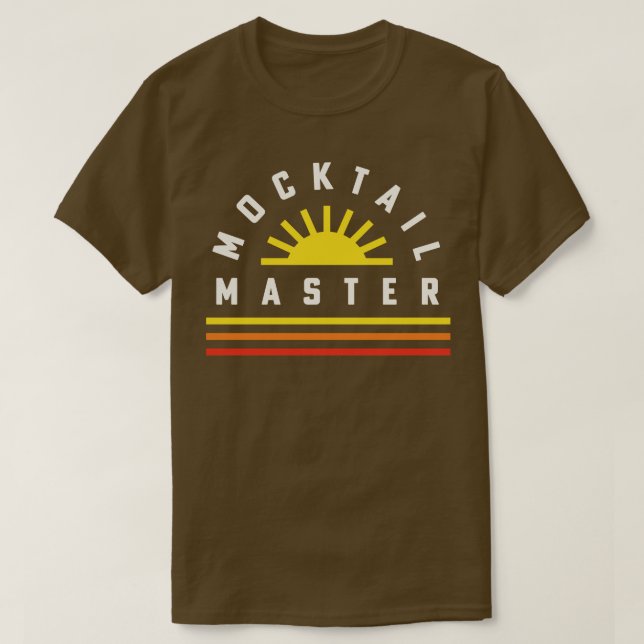 Mocktail Pub Bartender Recipes Mocktail Master 1 T Shirt (Design framsida)