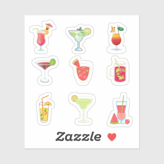 Mocktail Stickers Klistermärken (Ark)