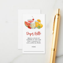 Mocktail Summer Baby Shower Raffle