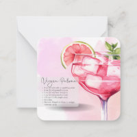 Mocktail Virgin Paloma & Mulled Vin Party Favor