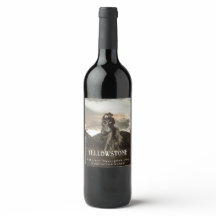 Mockup Yellowstone Western Anpassningsbar Vin-etik