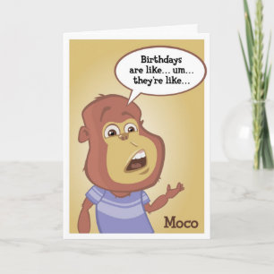 Moco födelsedagkort kort