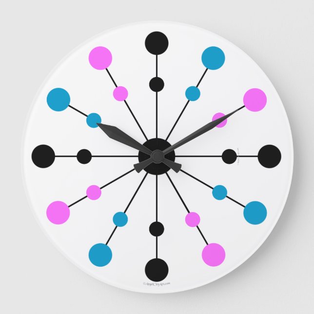 Mod 1960-talets köldspärr stor klocka (Framsida)