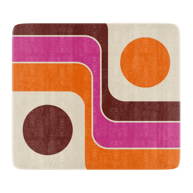 Mod 1970-tals Retro Stil Geometrisk Design (Framsidan)