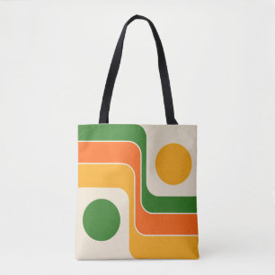 Mod 1970-tals Retro Stil Geometrisk Design Tygkasse