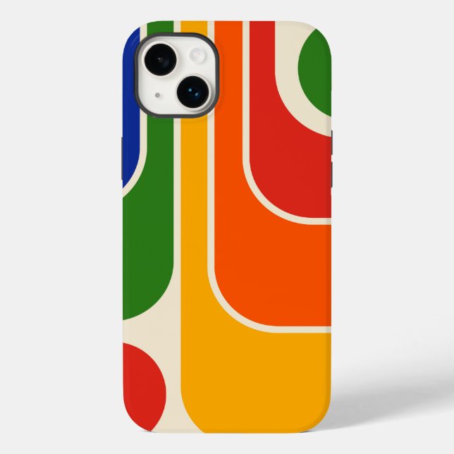 Mod 1970s Retro Stil Geometric Design (Baksida)