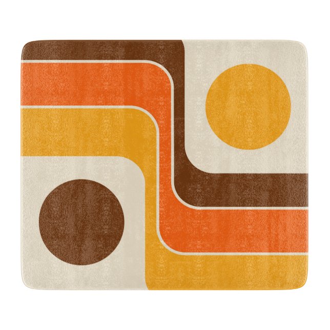 Mod 1970s Retro Stil Geometric Design (Framsidan)