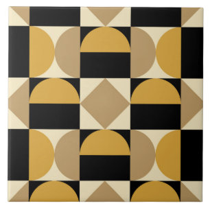 Mod 1970s Retro Stil Geometric Design Kakelplatta
