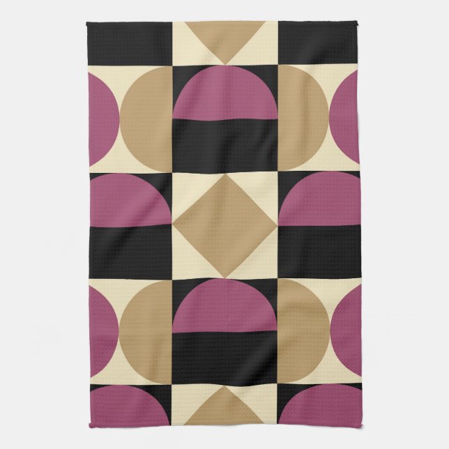 Mod 1970s Retro Stil Geometric Design Kökshandduk (Vertikal)