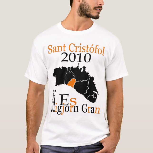 Mod.1 - ES MIGJORN - Sant Cristófol 2010 Tee Shirt (Framsida)