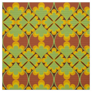 mod 60s 70s blomväv mönster tyg