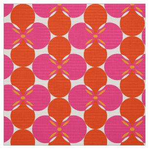 mod 60s 70s blomväv mönster tyg